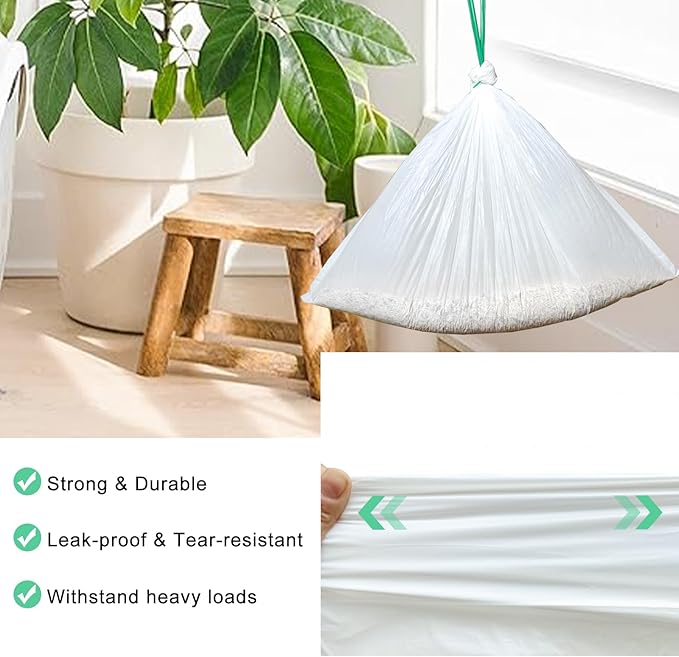 100 Count Cat Litter Liner Bags Compatible with MW-SC01/MW-SC02/MW-LR01 Self-Cleaning Automatic Cat Litter Box, Thick Heavy Duty Drawstring Replacement Waste Drawer Liners-18" x 12.6"