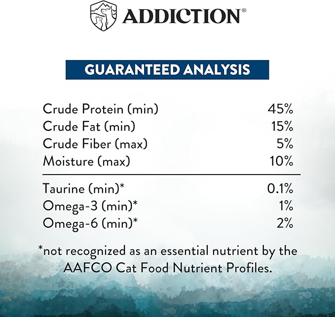Addiction Wild Islands Pacific Catch – Premium King Salmon, Mackerel & Hoki Recipe – 45% Ultra-High Protein, Whole Prey, Grain-Free Dry Cat Food for All Life Stages – 4lbs