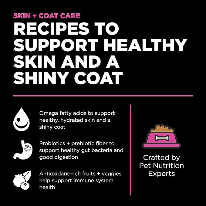 Go! Solutions Skin + Coat Care, Dry Cat Food, Chicken Recipe with Grains, 16 lb Bag