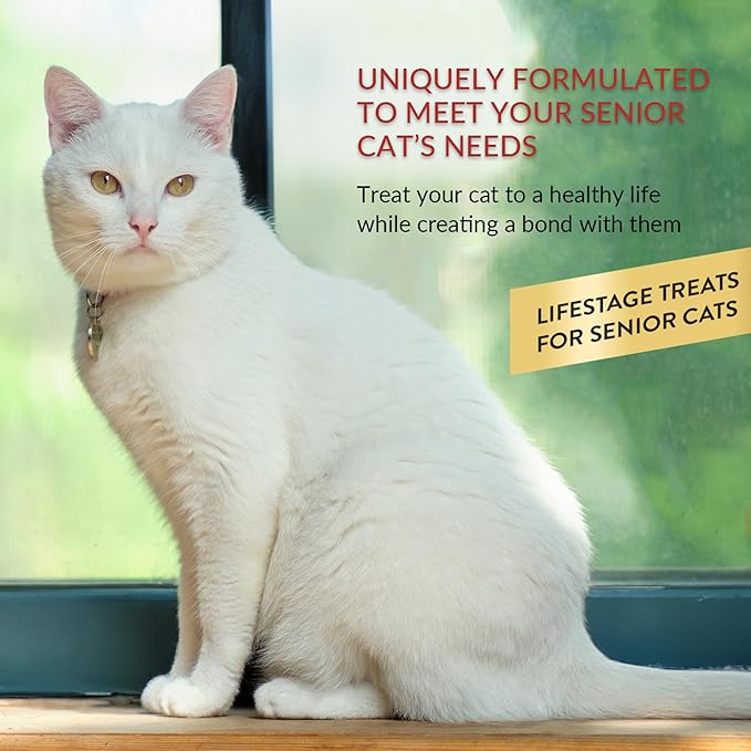 INABA Churu for Senior 10+, Creamy Lickable Cat Treats with Taurine, Vitamin E & C, 0.5 Ounces Each, 24 Tubes (4 per Pack), Chicken Recipe