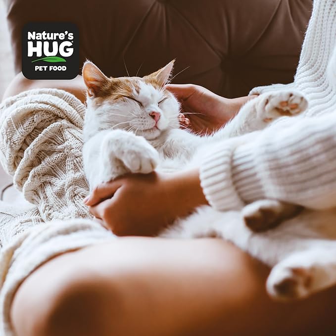Nature's HUG Dry Cat Food, for Senior-All Breeds, 4 lb. Bag, Just Like Chicken Recipe, Grain Free & Hypoallergenic, Supports Microbiome Health, Sustainable Complete Protein & Balanced Nutrition