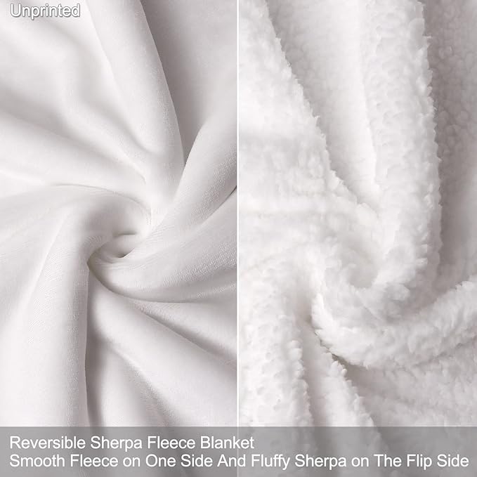 Raccoon Sherpa Blanket, Animal Print Fleece Throw Blankets for Couch Sofa Bed, Super Soft Warm and Lightweight, 60" x 80"