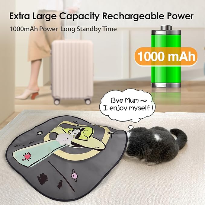 ORSDA Cat Toys, 4 in 1 Interactive Cat Toy Automatic Cat Toys for Indoor Cats Kitten Toys for Indoor Kittens, 8 Holes Mice Whack-A-Mole, Hide and Seek Smart Motion with 5PCS DIY Replacement Refills