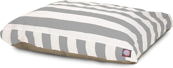 Majestic Pet Rectangle Large Dog Bed Washable – Non Slip Comfy Pet Bed – Dog crate Bed with Removable Washable Cover – Dog Kennel Bed for Sleeping - Dog bed X-Large Breed 50x42x5 Inch – Gray