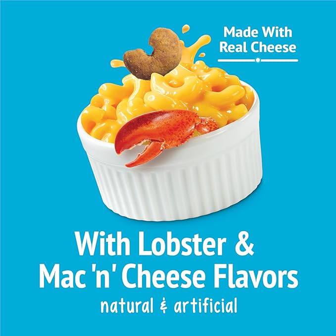 Purina Friskies Cat Treats, Party Mix Lobster & Mac 'N' Cheese Flavors - (Pack of 10) 2.1 oz. Pouches