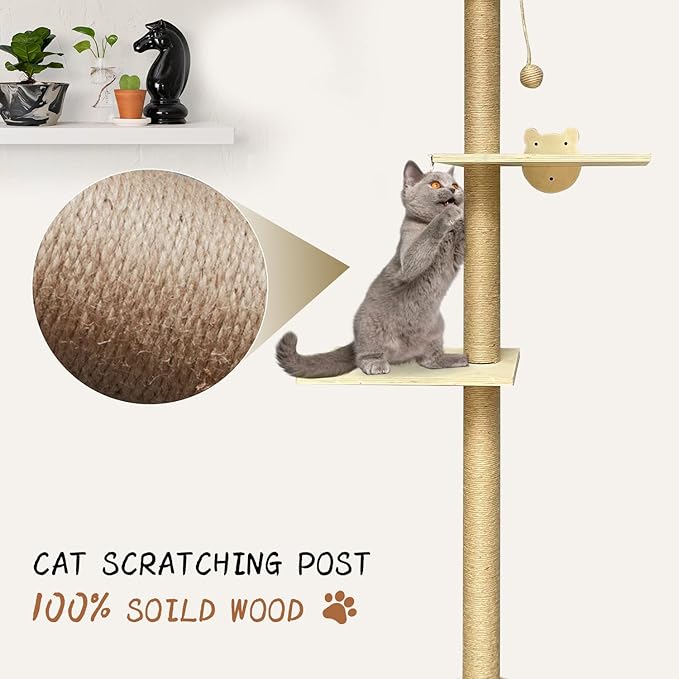 IKARE Cat Wall Shelf with Hammock,Cat Wall Shelves and Perches for Indoor, Mounted Cat Wall Hammock for Climbing, Sleeping and Playing.