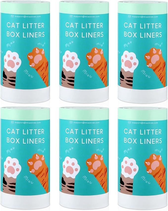 120 Count Self-Cleaning Litter Box Liner Bags for PURA X/MAX, Drawstring Replaced Trash Bag Waste Bag for Automatic Cat Litter Box -21" x 11"