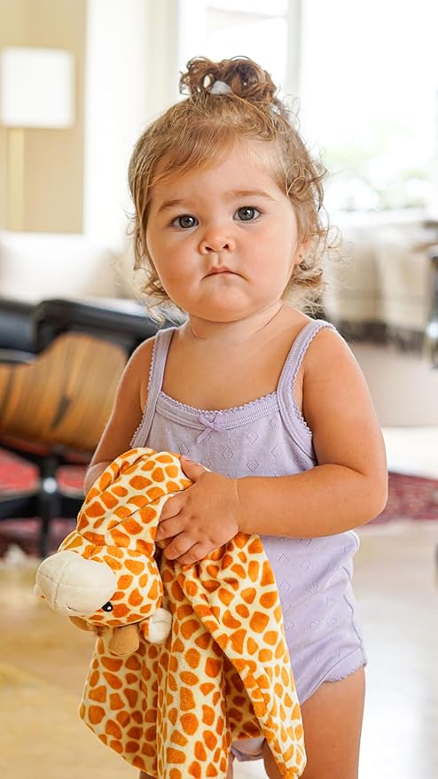 Security Blanket – Unisex Loveys for Babies – Toddler Soft Baby Security Blanket, Stuffed Animal Security Blanket 18 Inch (Giraffe)