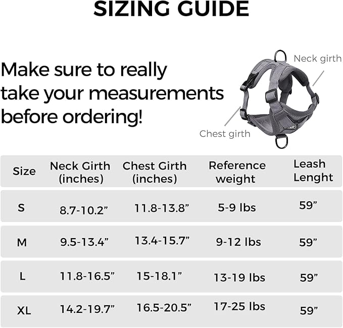 Cat Harness and Leash Set Escape Proof Tactical Large Kitten Harness Emotional Support Cat Vest, Grey, L