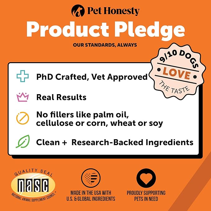 Pet Honesty Dog Joint Supplement with Salmon Oil for Dogs - Ease Stiffness, Reduce Discomfort & Support Joint Mobility Liquid Supplement, Dog Food Topper Bone Broth with Glucosamine for Dogs (12 oz)