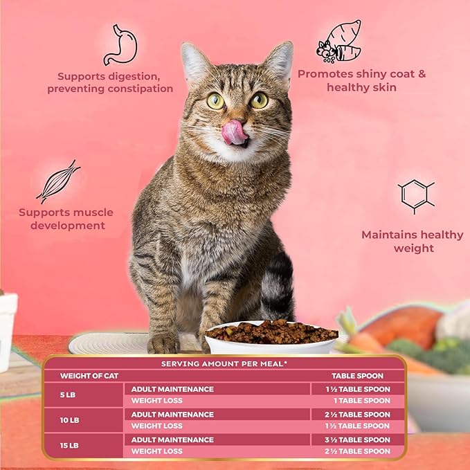Nature's Kitchen Freeze Dried Cat Food - 100% Real Chicken | Grain Free, Provides High Protein | Healthy Cat Food - Provides Complete, Balanced Meal (8.82oz)