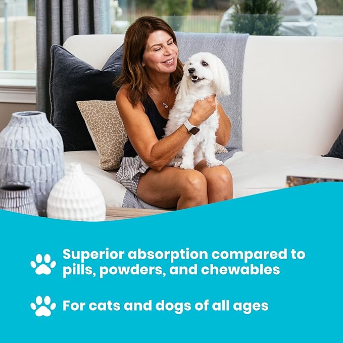 Omega 3 Fish Oil for Cats and Small Dogs | Premium Quality Omega 3 Supplement for Pets (2 Ounce)