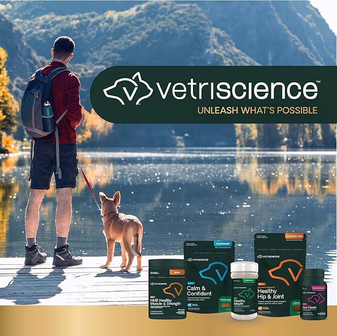 VetriScience Extra Strength Gut Health Probiotics for Dogs & Cats, Digestion Support, Gas & Diarrhea, Itchy Dogs, Cough, Immune Support, 7.5 Billion CFU Per Capsule, 120 Count