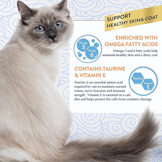 INABA Churu for Skin and Coat Lickable Purée Natural Cat Treats with Omega Oils, Taurine and Green Tea, 0.5 Ounces Each - Tuna Recipe (48 Tubes)