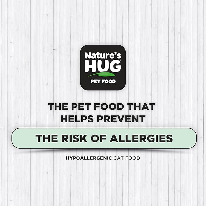 Nature's HUG Dry Cat Food, for Adult-All Breeds, 10 lb. Bag, Just Like Chicken Recipe, Grain Free & Hypoallergenic, Supports Microbiome Health, Sustainable Complete Protein & Balanced Nutrition
