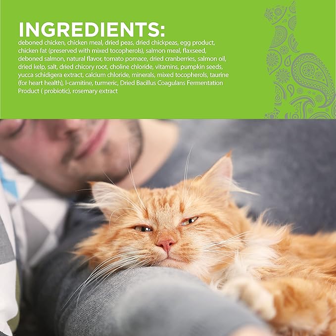 PURELUXE Grain and Gluten Free Cat Food, Persian Cat Elite Nutrition, Salmon, for Persian Cats at All Life Stages and Breeds, Made in The USA, 3.3lbs