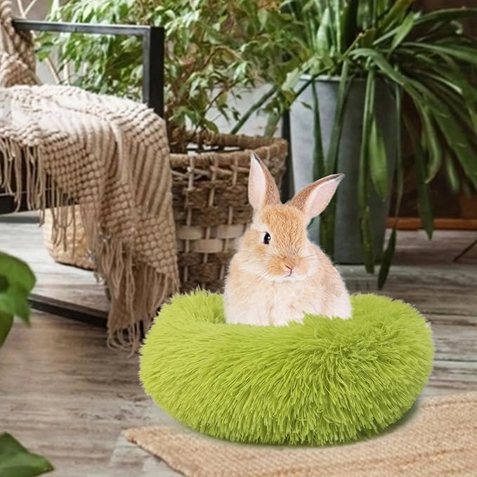 Hamster Bed Soft Warm Cushion for Small Animal - Comfortable Sleep Mat Pad for Guinea Pigs/Hedgehog/Squirrel/Mice/Rats/Chinchilla Nest House 11.8 inch Green
