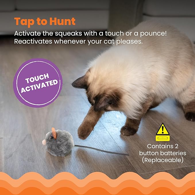 Catstages Squeak Squeak Mouse Plush Catnip Cat Toy