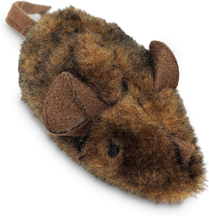 OurPet's Play-N-Squeak Mouse Hunter Cat Toy (Interactive Cat Toy & Catnip Toy with Real Mouse Electronic Sound) Perfect Toys for Indoor Cats with Catnip
