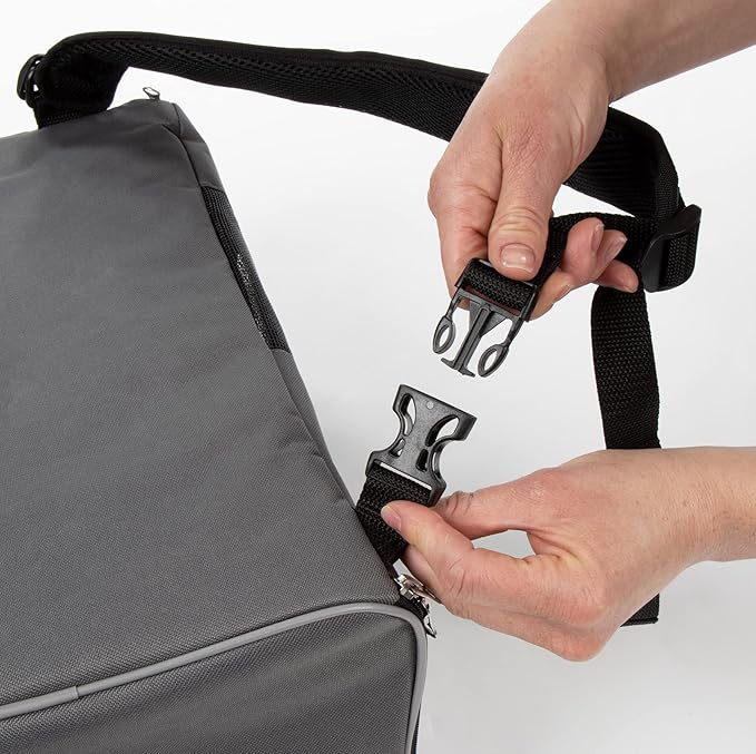TrustyPup 2-in-1 Pet Backpack Travel Carrier, Airline Approved & Guaranteed On Board - Gray, Medium