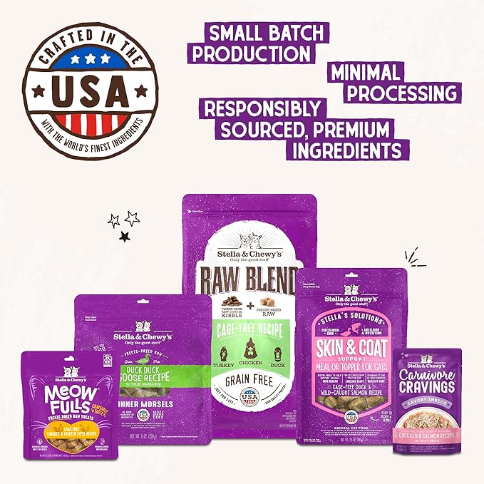 Stella & Chewy's Freeze-Dried Raw Cat Dinner Morsels – Grain Free, Protein Rich Cat & Kitten Food – Absolutely Rabbit Recipe – 3.5 oz Bag