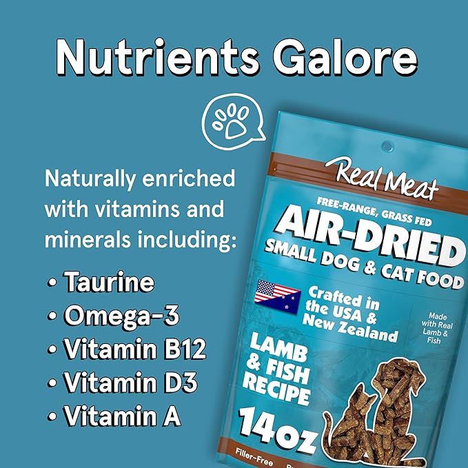 Real Meat Grain Free All Natural Dog & Cat Foods (Lamb & Fish, 14oz)