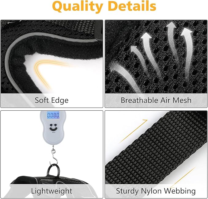 Dooradar Cat Harness and Leash Set, Escape Proof Safe Adjustable Kitten Vest Harnesses for Walking, Easy Control Soft Breathable Mesh Jacket with Reflective Strips for Cats, Black, XXS