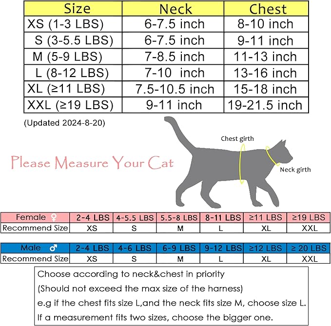 Tactical Cat Harness and Leash for Walking Escape Proof Breathable Mesh Fabric, Ocean Camo, Medium, Adjustable Cat Walking Jackets, Padded Stylish Cat Vest