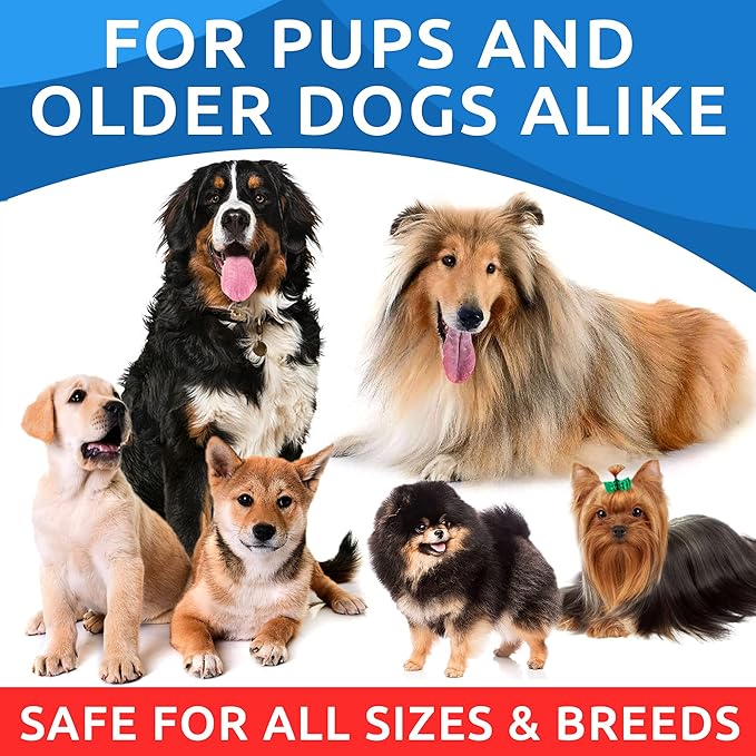 BARK&SPARK Omega 3 for Dogs - 150 Fish Oil Treats for Dogs - Skin and Coat Supplement - EPA & DHA Fatty Acids - Canine Salmon Oil - Anchovy