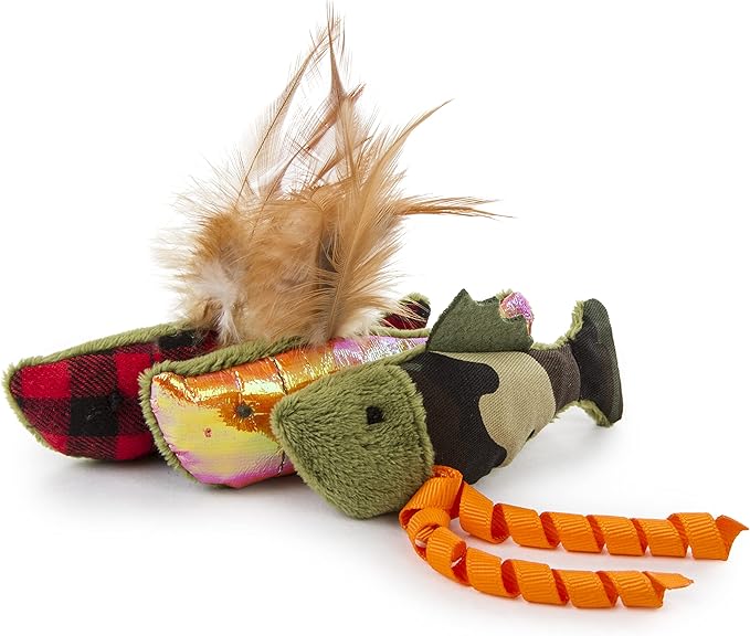 SmartyKat (3 Count Fish Friends Crinkle Catnip Cat Toys - Multi Color, 3 Count