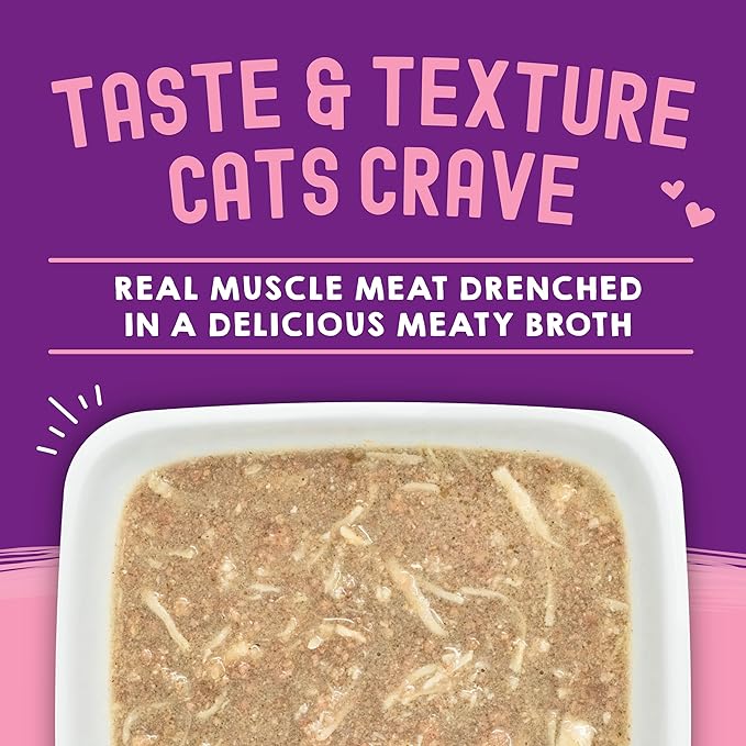 Stella & Chewy's Carnivore Cravings Wet Cat Food Pouches – Grain Free, Protein Rich Meal, Topper or Treat – Chicken & Salmon Recipe (2.8 Ounce Pouches, Case of 24)