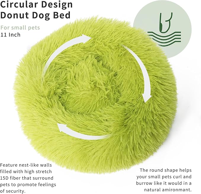 Hamster Bed Soft Warm Cushion for Small Animal - Comfortable Sleep Mat Pad for Guinea Pigs/Hedgehog/Squirrel/Mice/Rats/Chinchilla Nest House 11.8 inch Green