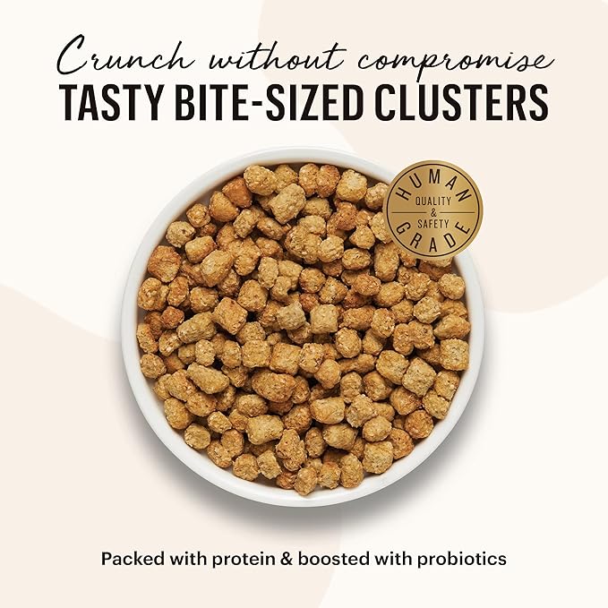 The Honest Kitchen Whole Food Clusters Grain Free Turkey & Chicken Dry Cat Food, 1 lb Trial Pouch