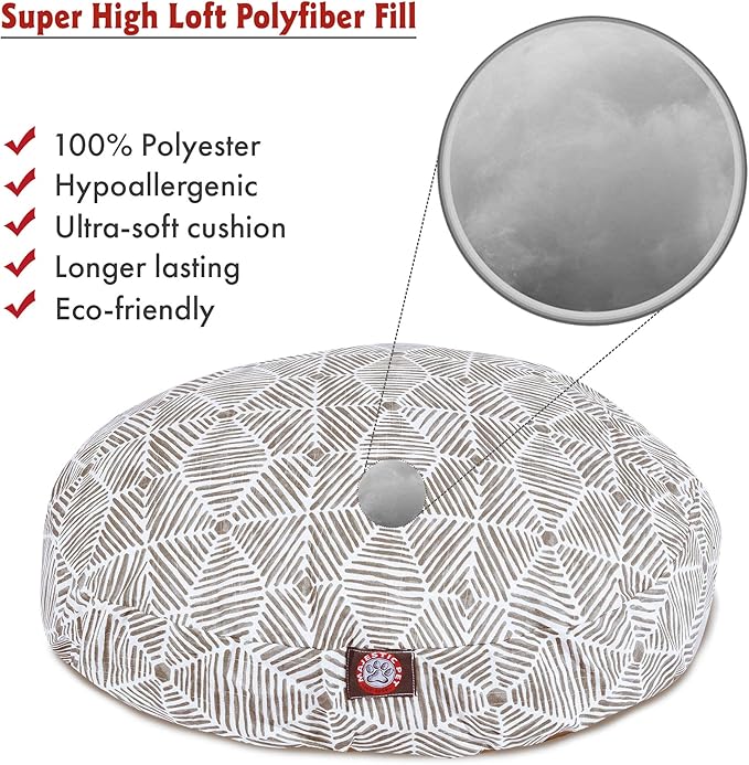 Majestic Pet Charlie Gray Small Round Pet Bed