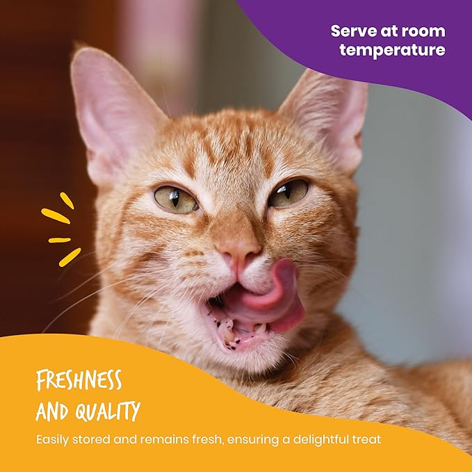 Beefeaters Cat Treats - Variety Pack Lickable Puree 1.59oz, Case of 12 | Cat Food Salmon, Tuna, Chicken | Grain-Free, Taurine-Enriched | Training Treats - Interactive Feeding | Wet/Dry Food