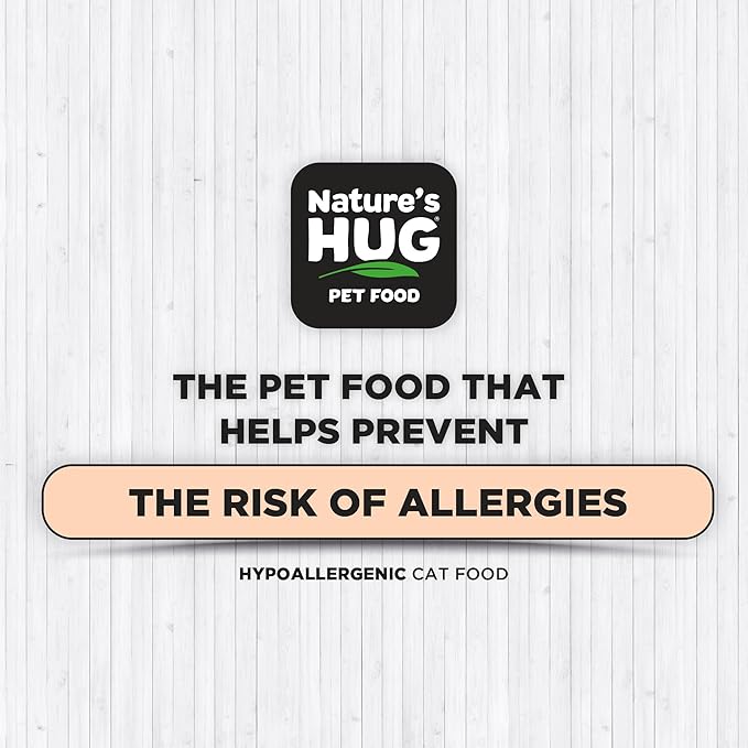 Nature's HUG Dry Cat Food, for Senior-All Breeds, 4 lb. Bag, Just Like Chicken Recipe, Grain Free & Hypoallergenic, Supports Microbiome Health, Sustainable Complete Protein & Balanced Nutrition