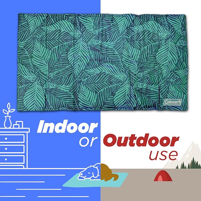 Coleman Reversible Cooling Pet Mat, Extra Large, 24" x 36", Navy and Teal