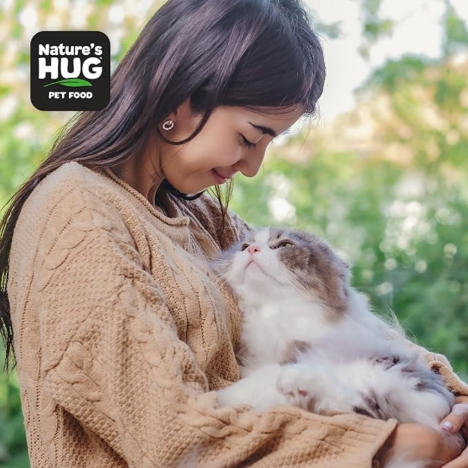 Nature's HUG Dry Cat Food, for Adult-All Breeds, 10 lb. Bag, Just Like Chicken Recipe, Grain Free & Hypoallergenic, Supports Microbiome Health, Sustainable Complete Protein & Balanced Nutrition