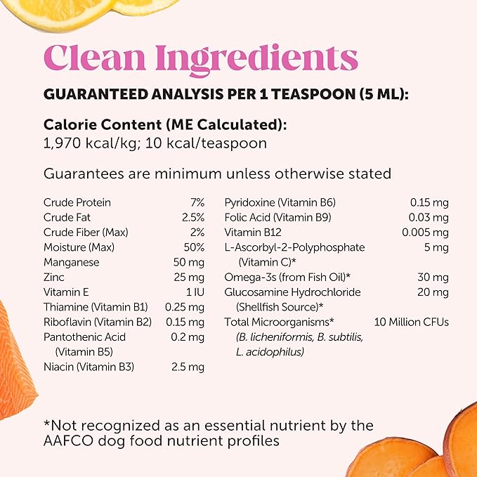 Pet Honesty Dog Multivitamin Supplement with Salmon Oil for Dogs - Allergy Itch Relief, Digestion, Skin & Coat Health, Liquid Supplement - Dog Food Topper Bone Broth with Prebiotics (12 oz)