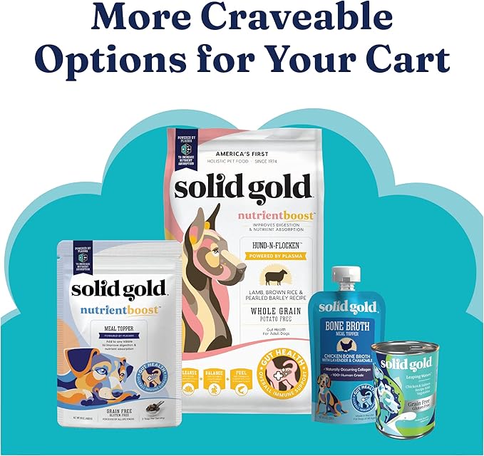 Solid Gold Vitamins and Supplements for Dogs and Cats - Soft Chews Multivitamin with Omega 3, Digestive Enzymes, 120 Count