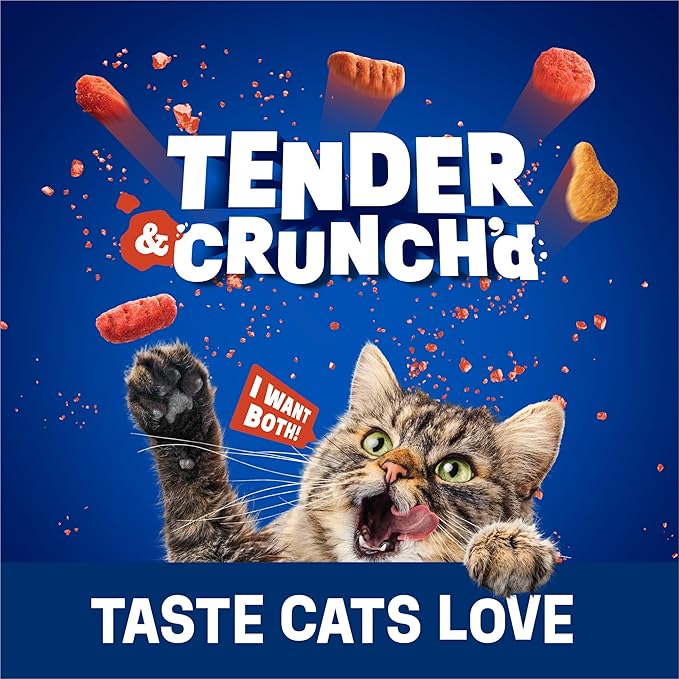 Purina Friskies Tender and Crunch'd With Flavors of Chicken, Beef, Carrots and Green Beans - (Pack of 4) 3.15 lb. Bags