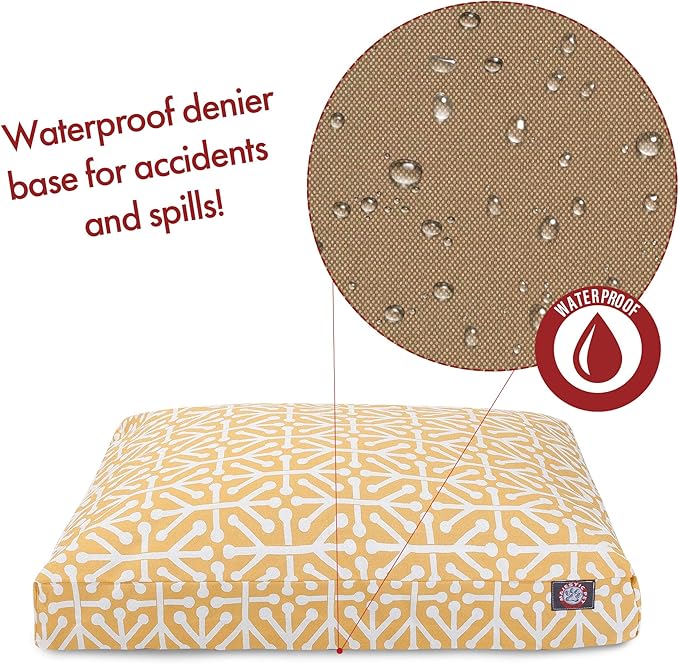 Citrus Aruba Extra Large Rectangle Indoor Outdoor Pet Dog Bed With Removable Washable Cover By Majestic Pet Products