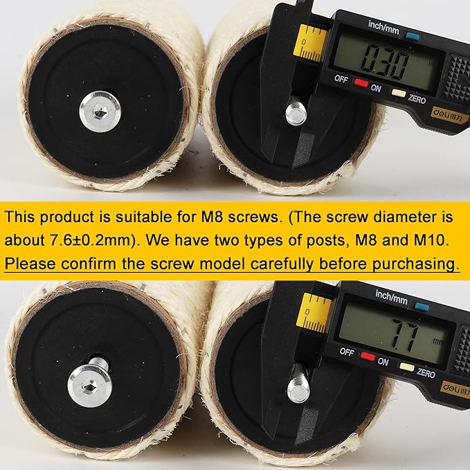 4 Pcs 2.9in 7.4cm Diameter Cat Tree Scratching Post Replacement Parts Sisal Pole (M8, 21.7in/55cm)
