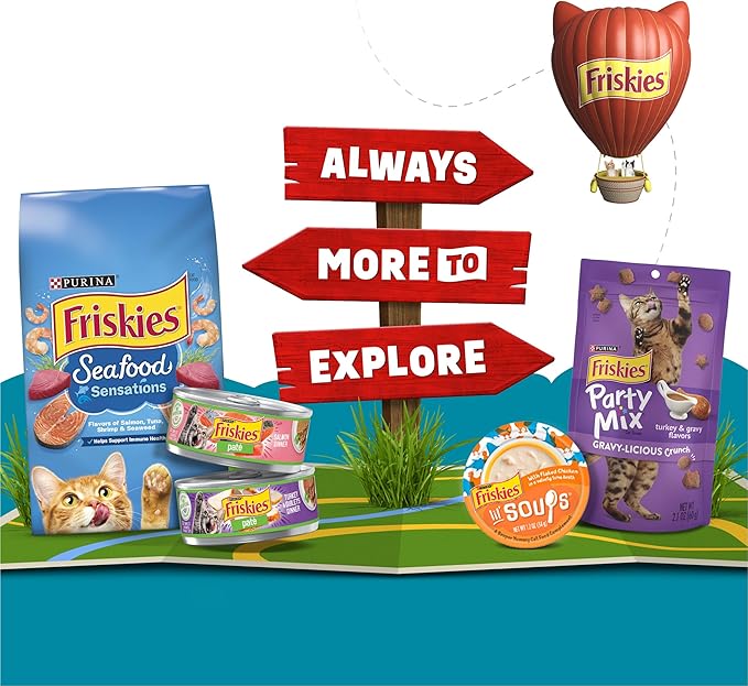 Purina Friskies Lickable Cat Treats Bits ‘n Broth With Shredded Chicken in a Dreamy Broth - (Pack of 16) 1.2 oz. Pouches