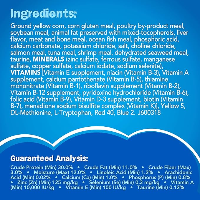GYCO Dry Cat Food, Seafood Sensations, 3.15 lb. Bag - 100 Percent Complete and Balanced Nutrition for All Life Stages.