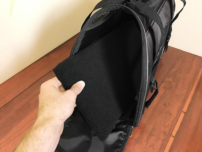 Furhaven Multipurpose Tote Bag Pet Carrier w/ Weather Guard - Black, Large