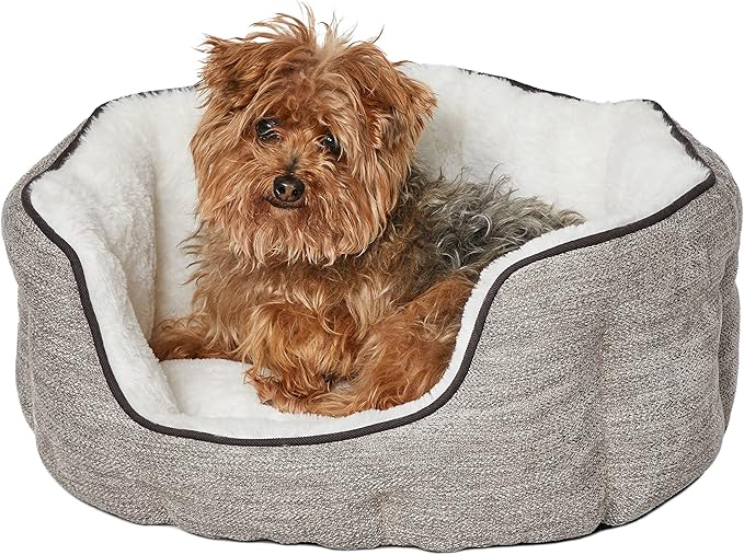 MidWest Homes for Pets Extra-Small QuietTime Deluxe Pet Bed- Taupe/Fur