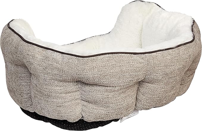 MidWest Homes for Pets Extra-Small QuietTime Deluxe Pet Bed- Taupe/Fur