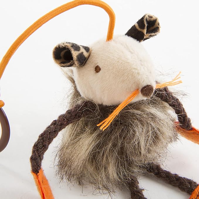 SmartyKat Bouncy Mouse Bungee Dangler Plush Cat Toy - Randomly Selected Color, One Size