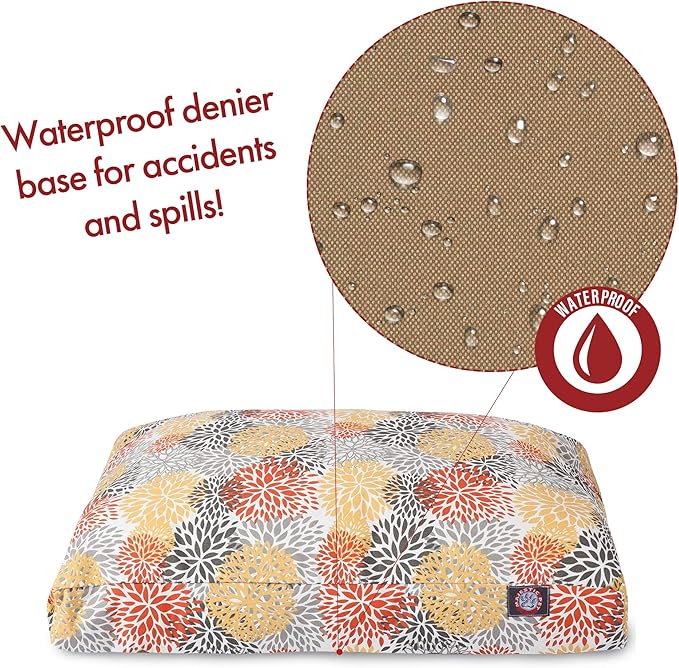 Majestic Pet Citrus Blooms Small Rectangle Pet Bed